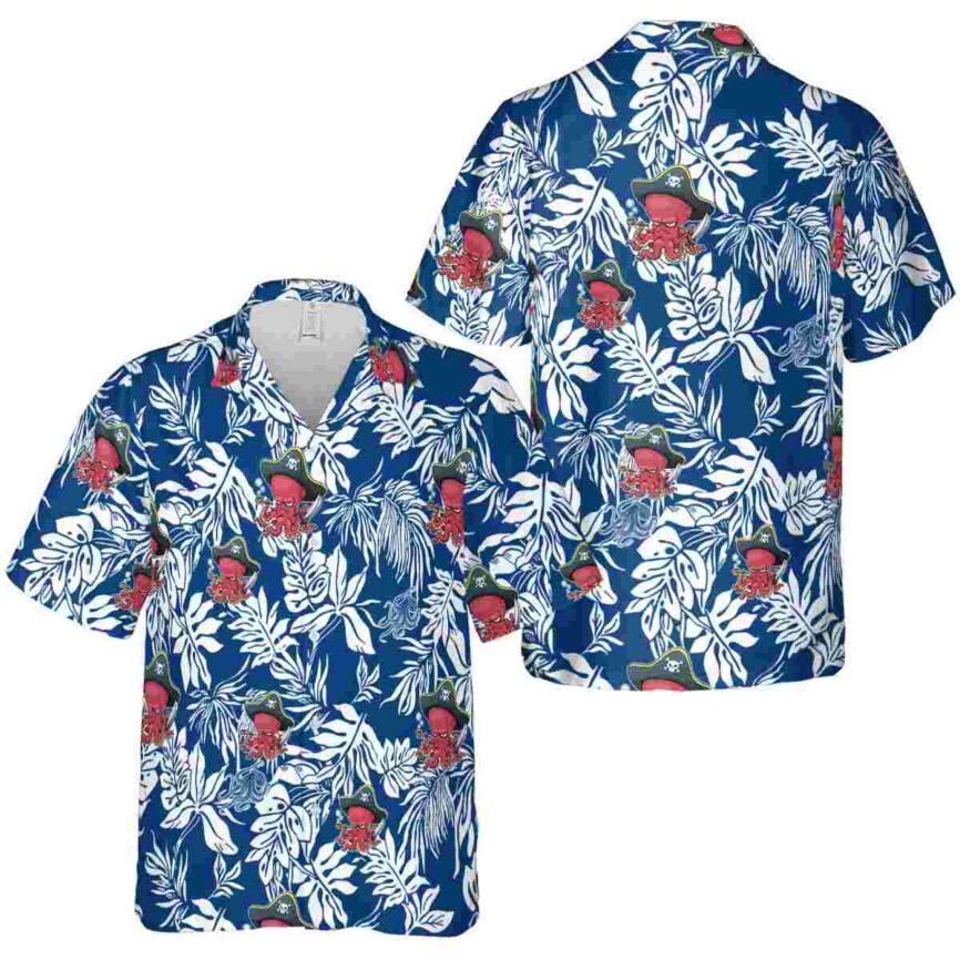 Octopus Bold Foliage Hawaiian Shirt Premium grade