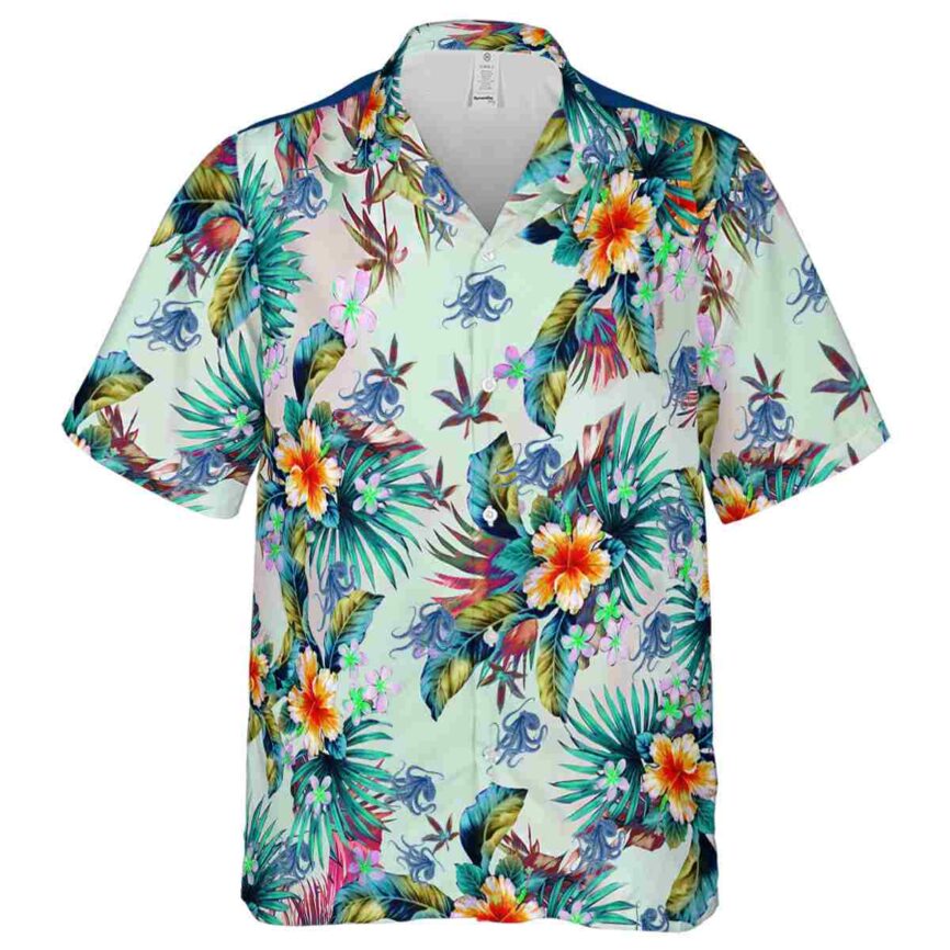 Octopus Floral Burst Hawaiian Shirt Fashion forward
