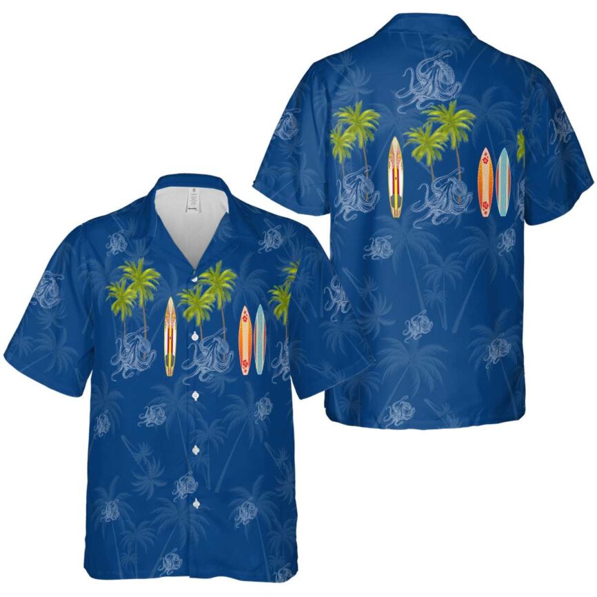 Octopus Island Theme Hawaiian Shirt Premium grade
