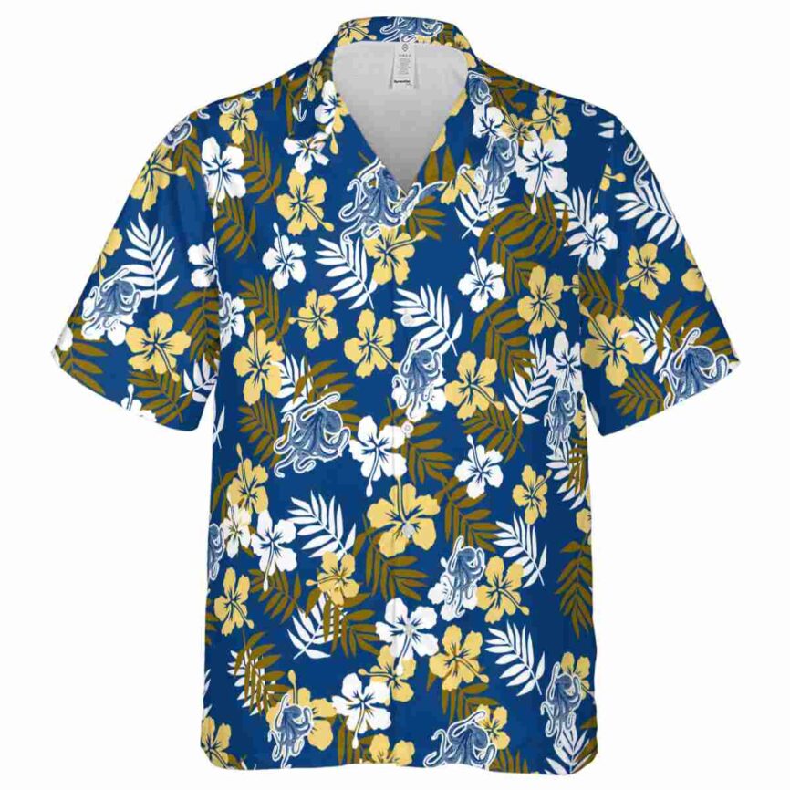 Octopus Leafy Hibiscus Hawaiian Shirt Fashion forward