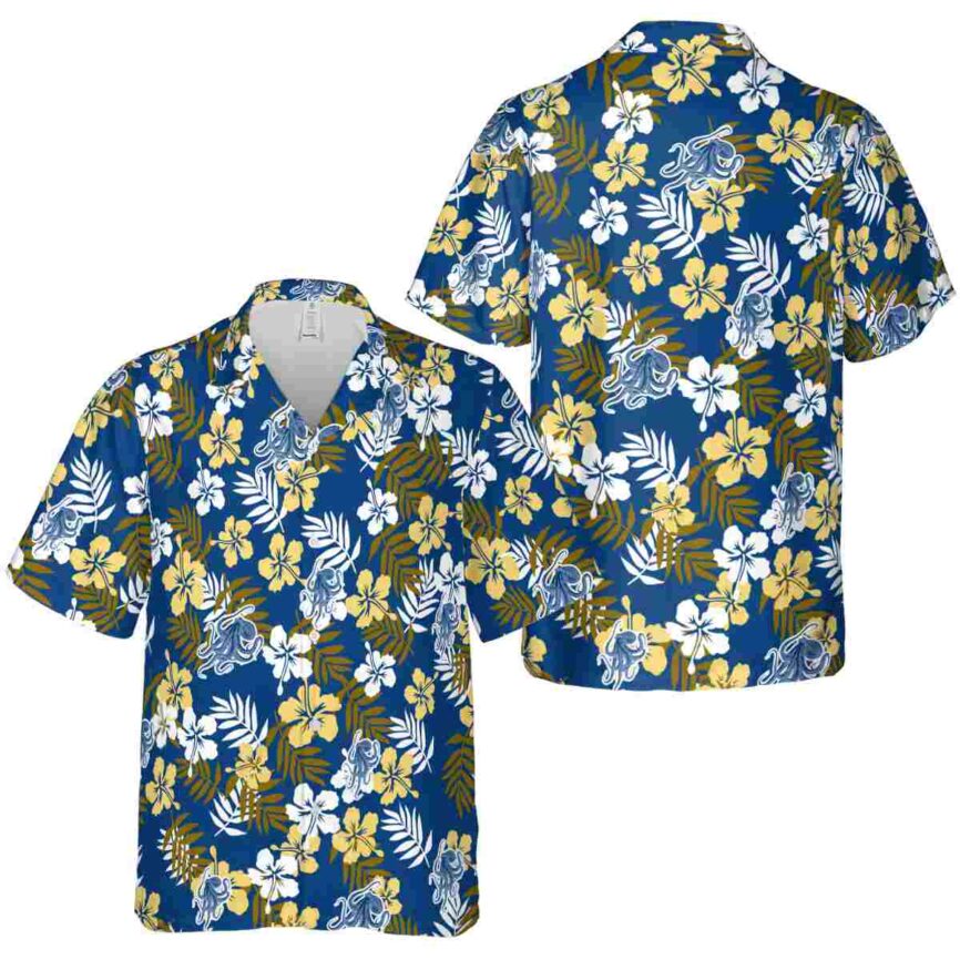 Octopus Leafy Hibiscus Hawaiian Shirt Premium grade