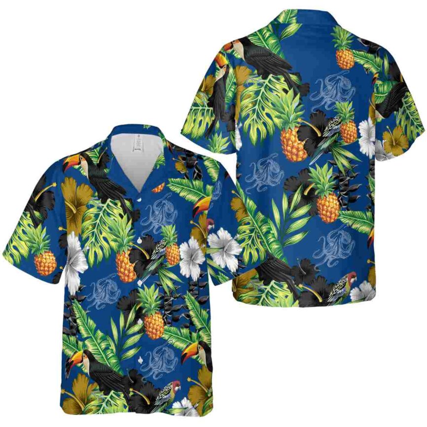Octopus Leafy Toucan Hawaiian Shirt Premium grade