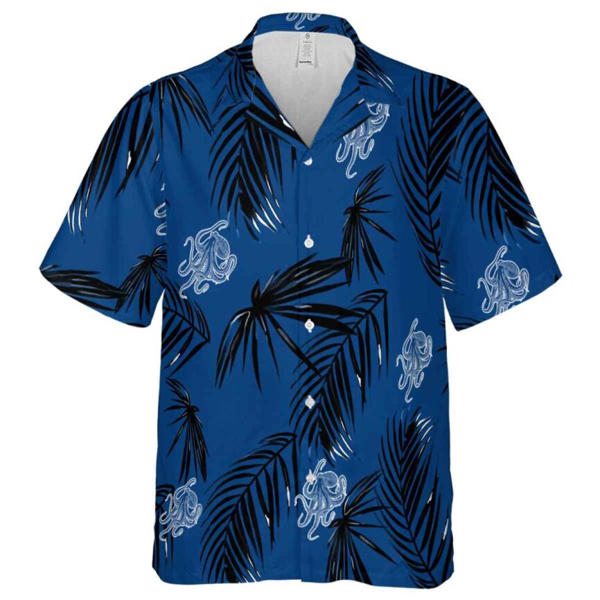 Octopus Monochrome Palm Hawaiian Shirt Fashion forward