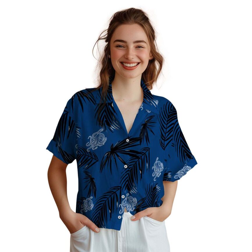 Octopus Monochrome Palm Hawaiian Shirt Top rated