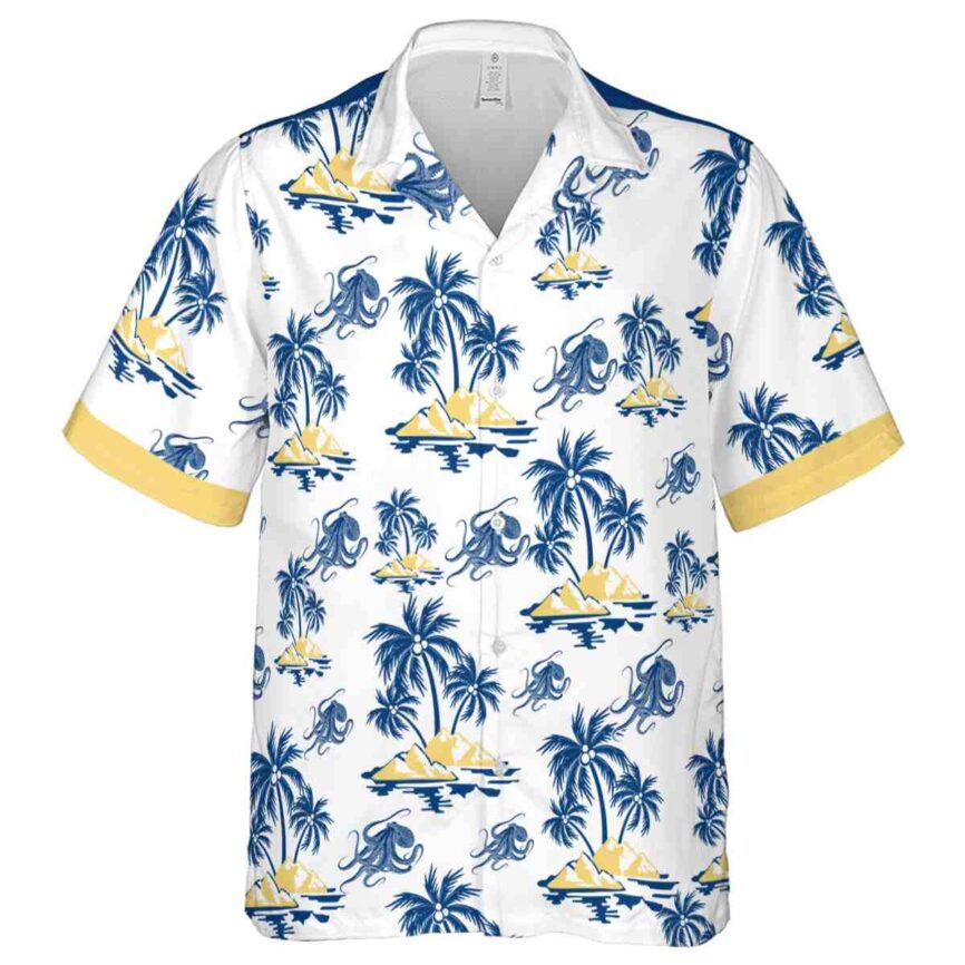 Octopus Palm Island Graphic Hawaiian Shirt Fashion forward