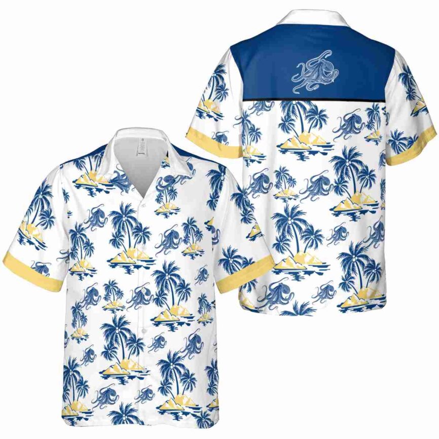 Octopus Palm Island Graphic Hawaiian Shirt Premium grade