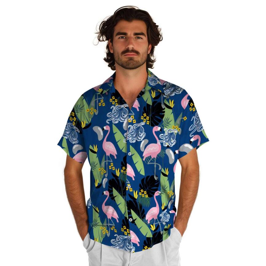 Octopus Pink Flamingo Hawaiian Shirt New Arrival