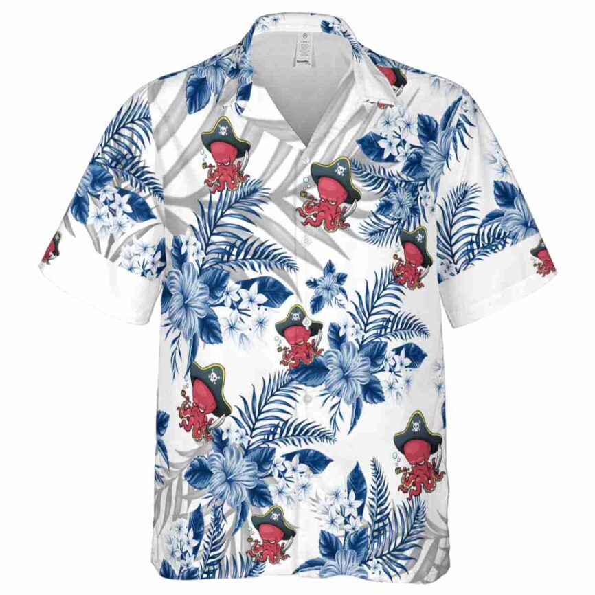 Octopus Tropical Blossom Hawaiian Shirt Fashion forward