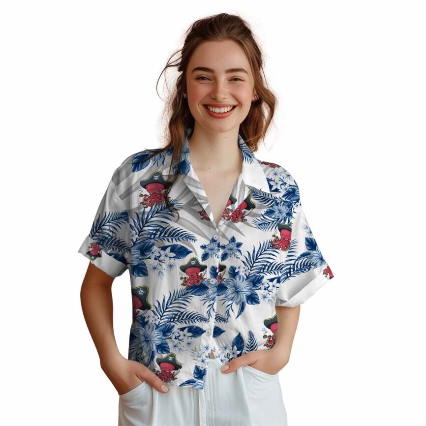 Octopus Tropical Blossom Hawaiian Shirt Top rated