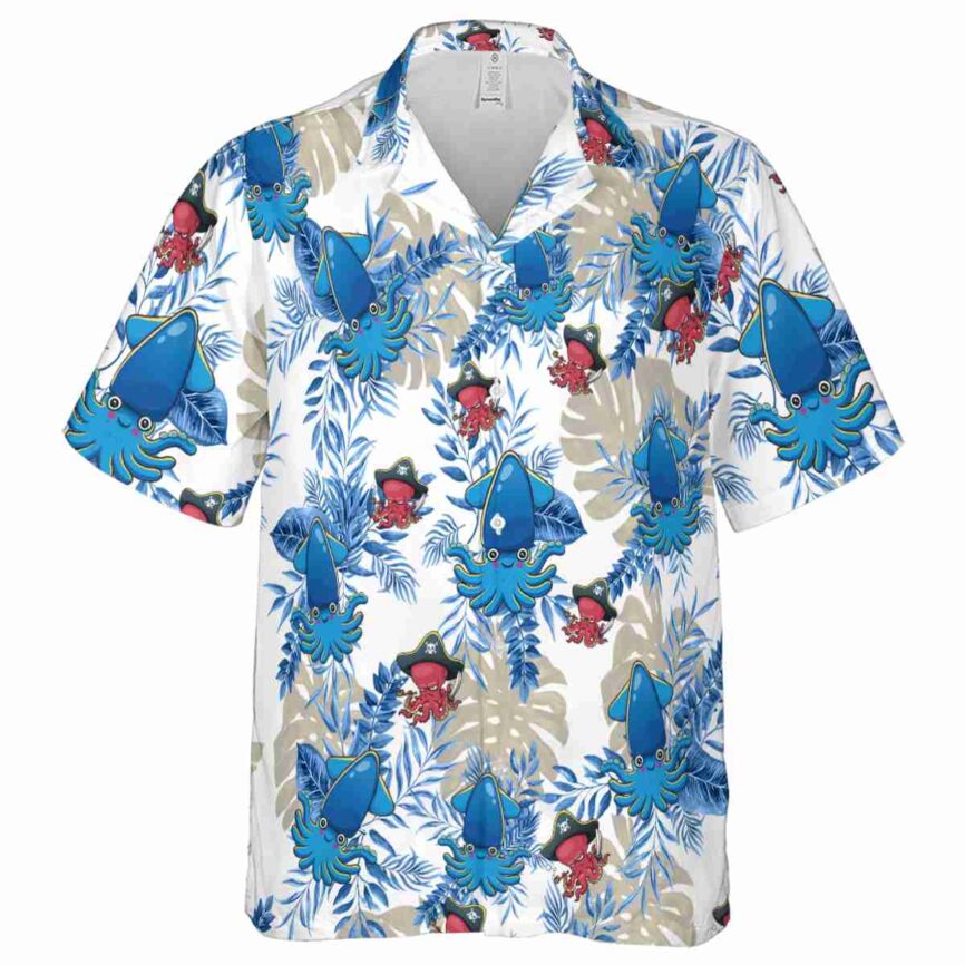 Octopus Tropical Fronds Hawaiian Shirt Fashion forward