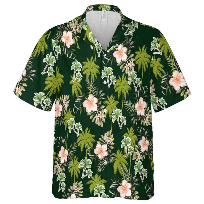 Palm Tree Hibiscus Palm Hawaiian Shirt Fashion forward