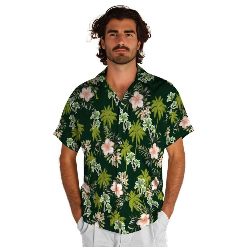 Palm Tree Hibiscus Palm Hawaiian Shirt New Arrival