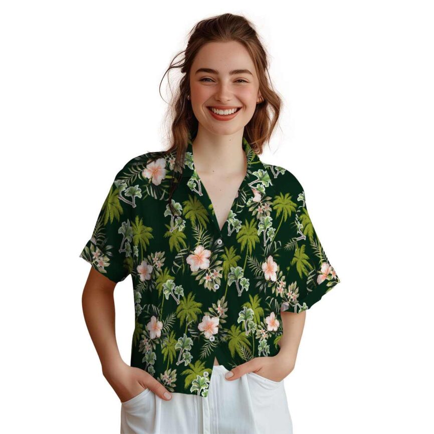 Palm Tree Hibiscus Palm Hawaiian Shirt Top rated