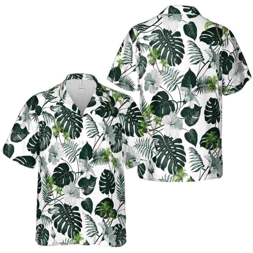 Palm Tree Leaf Pattern Hawaiian Shirt Premium grade