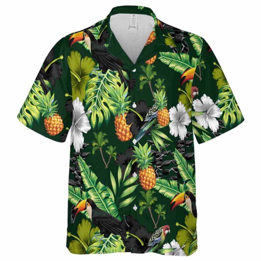 Palm Tree Leafy Toucan Hawaiian Shirt Fashion forward