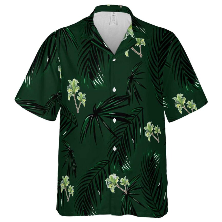 Palm Tree Monochrome Palm Hawaiian Shirt Fashion forward