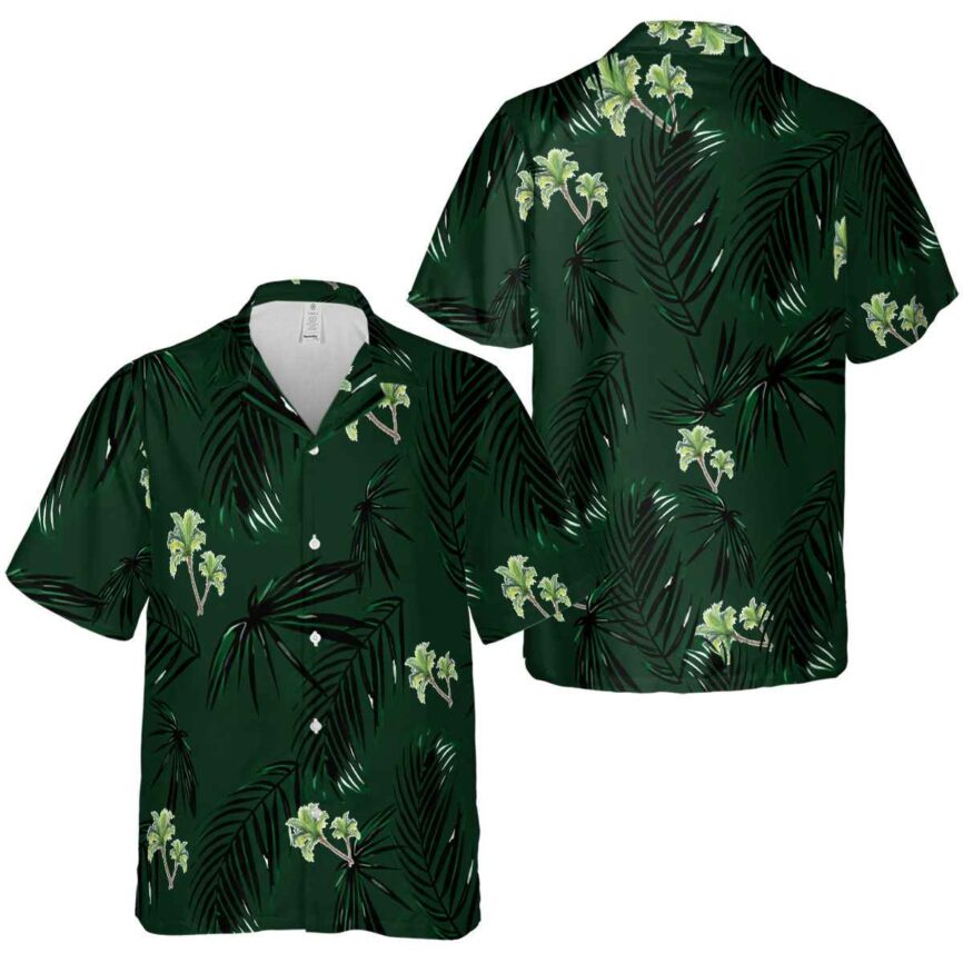 Palm Tree Monochrome Palm Hawaiian Shirt Premium grade