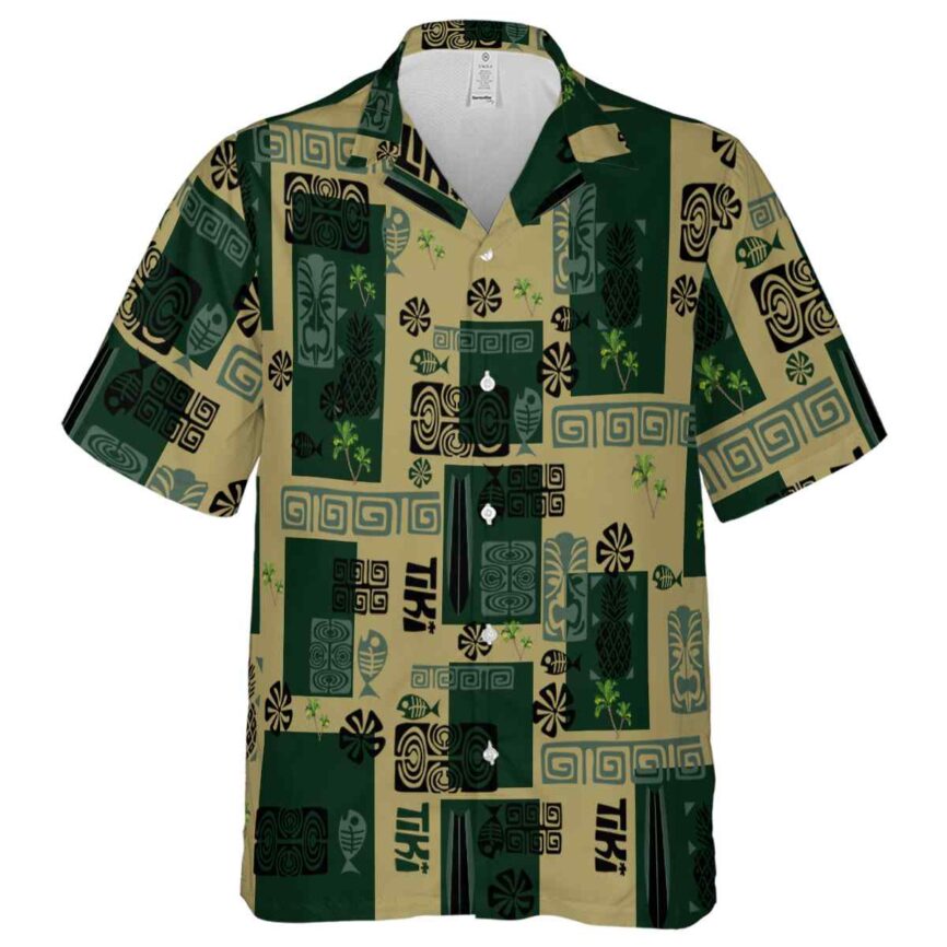 Palm Tree Tiki Motifs Hawaiian Shirt Fashion forward