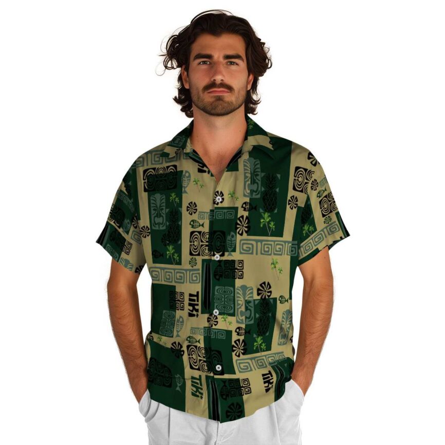 Palm Tree Tiki Motifs Hawaiian Shirt New Arrival