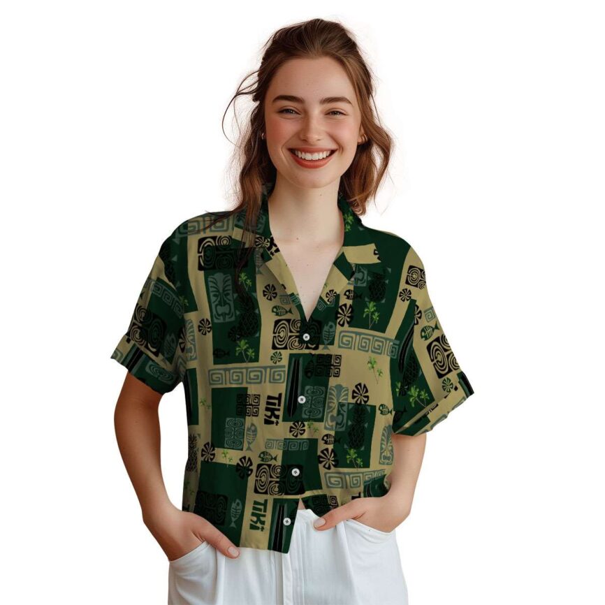 Palm Tree Tiki Motifs Hawaiian Shirt Top rated