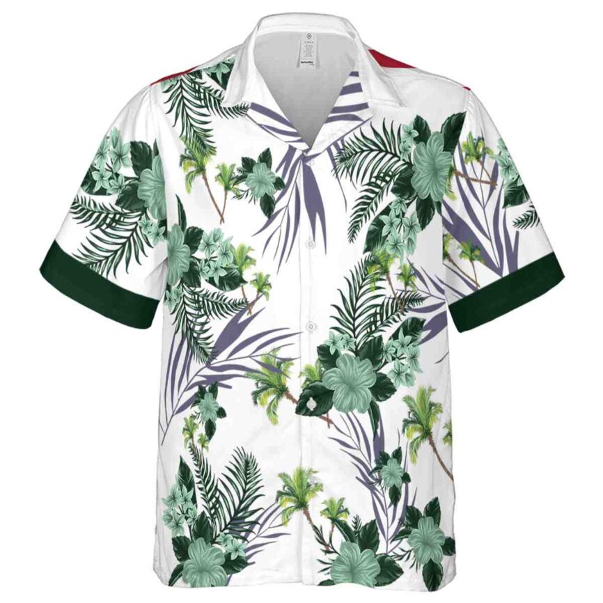 Palm Tree US Flag Floral Hawaiian Shirt Fashion forward
