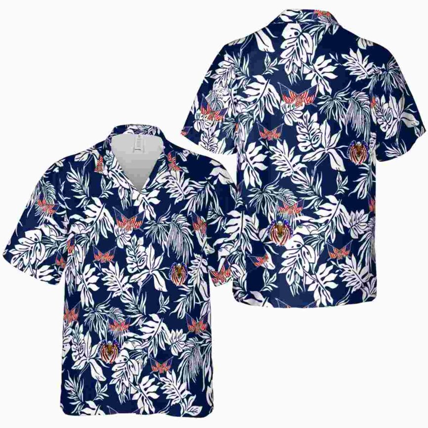 Patriotic Bold Foliage Hawaiian Shirt Premium grade