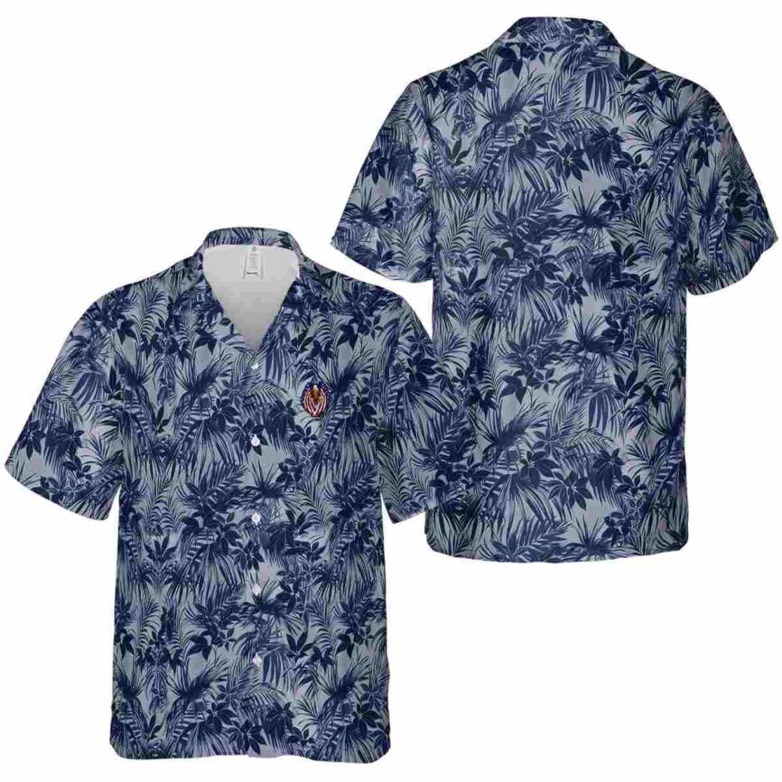 Patriotic Foliage Print Hawaiian Shirt Premium grade