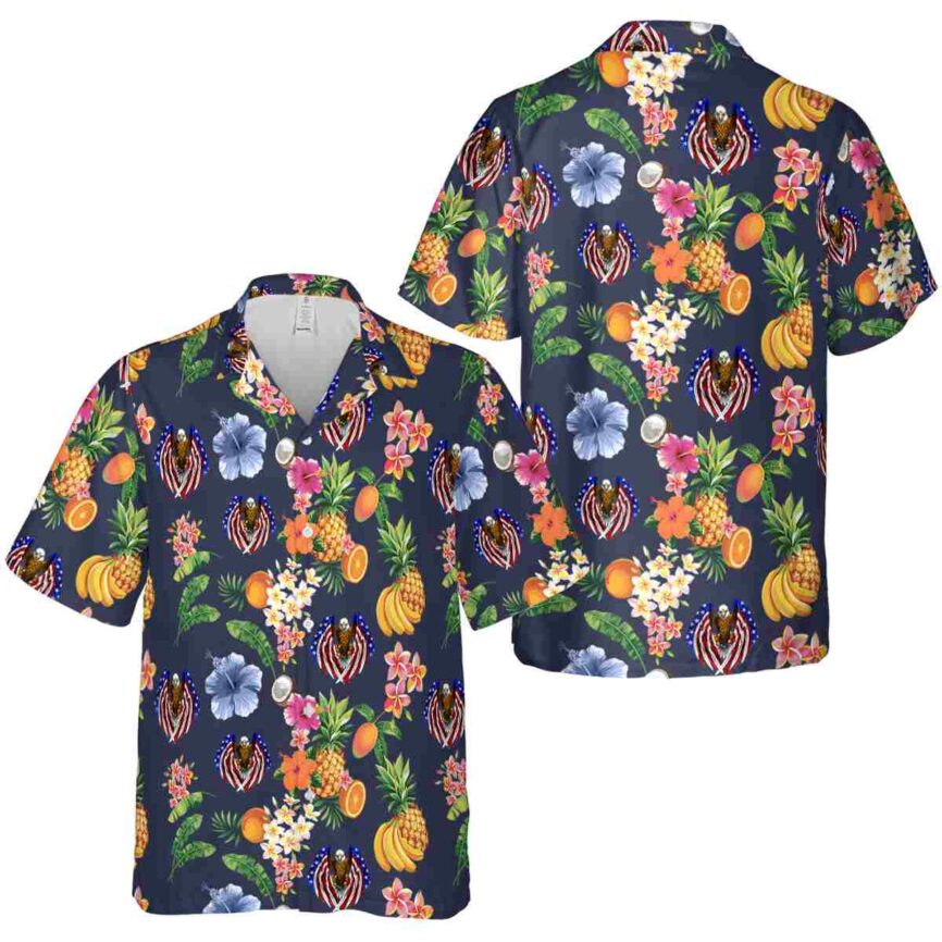 Patriotic Fruit Pattern Hawaiian Shirt Premium grade