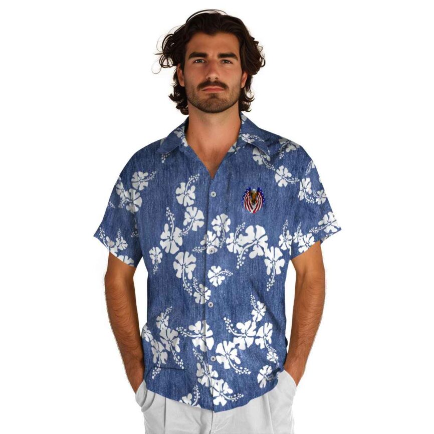 Patriotic Hibiscus Blossom Hawaiian Shirt New Arrival