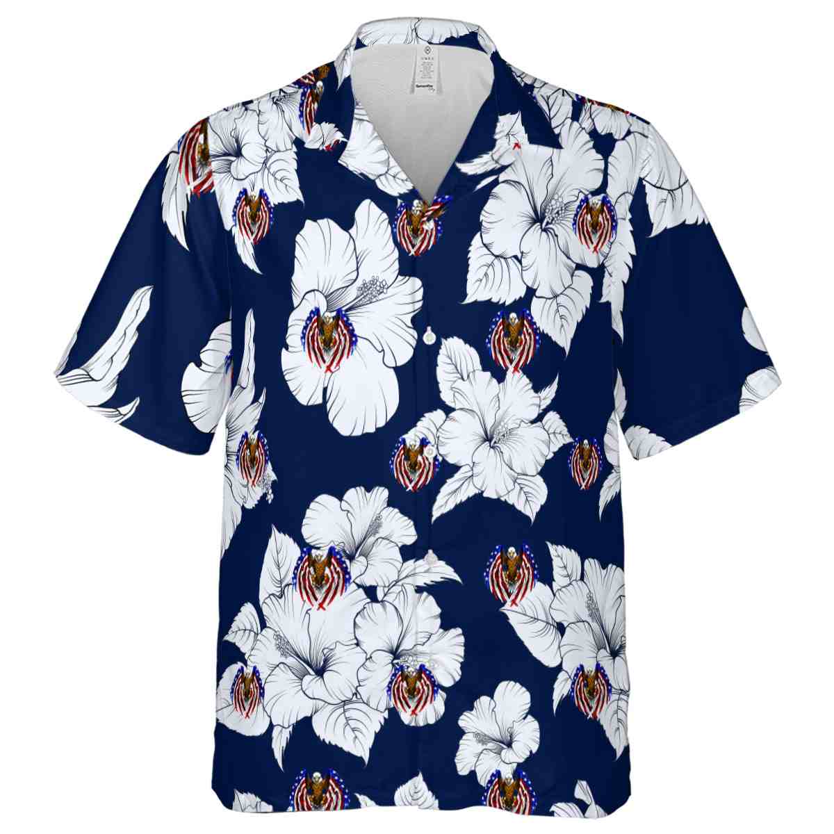 Patriotic Hibiscus Flower Hawaiian Shirt Fashion forward Patriotic Hibiscus Flower Hawaiian Shirt Fashion forward