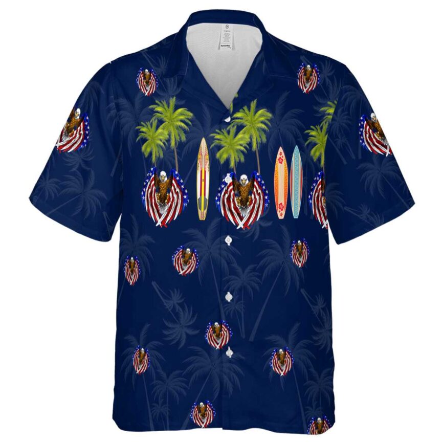 Patriotic Island Theme Hawaiian Shirt Fashion forward