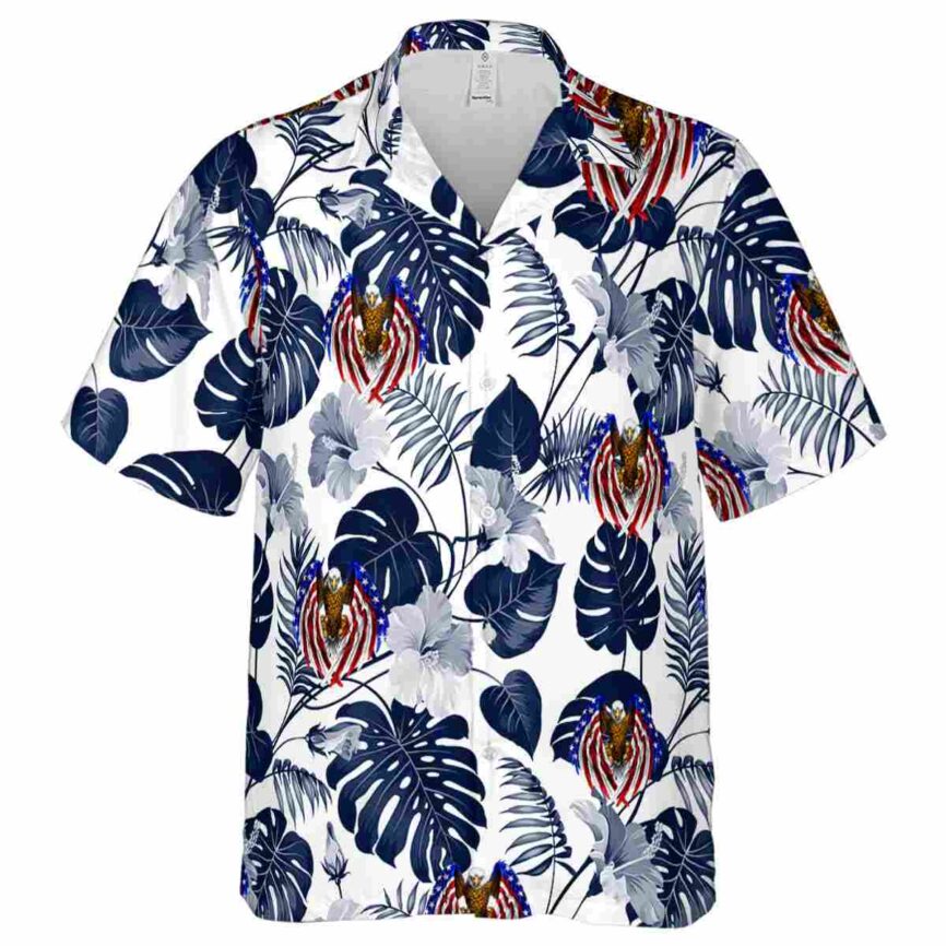 Patriotic Leaf Pattern Hawaiian Shirt Fashion forward