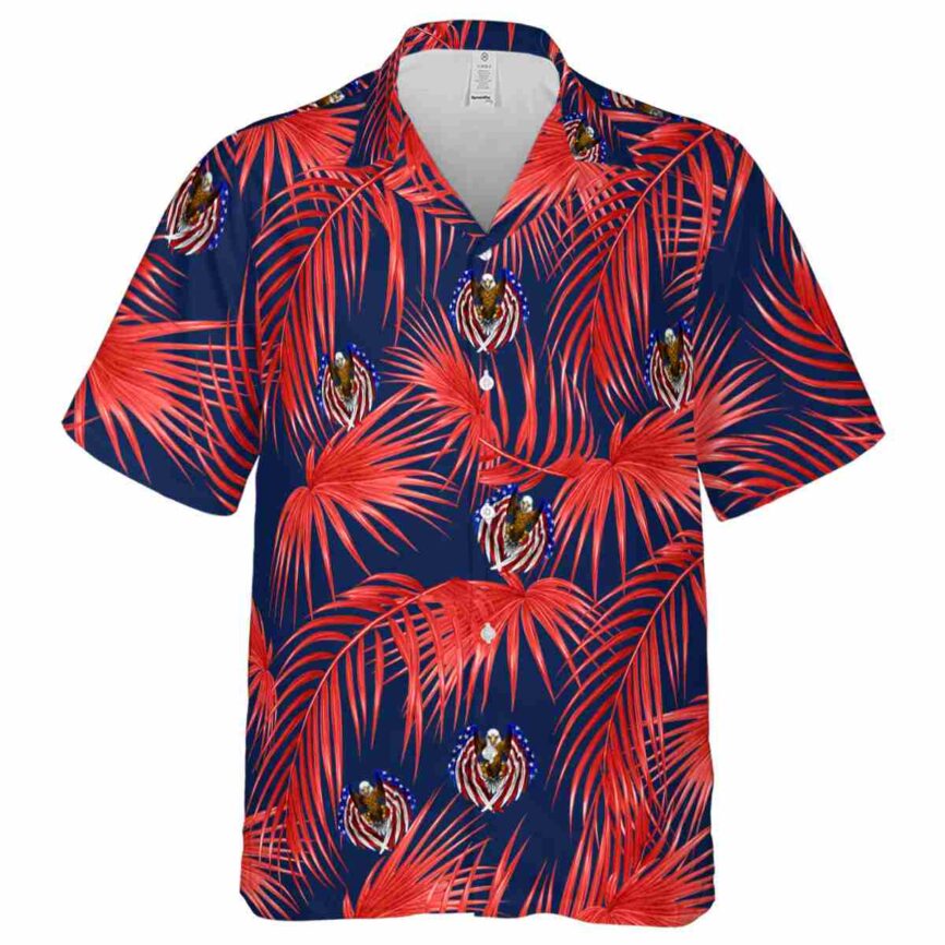Patriotic Palm Frond Hawaiian Shirt Fashion forward
