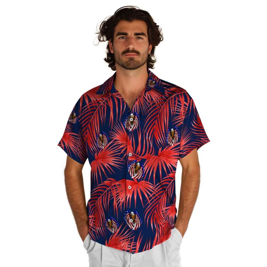 Patriotic Palm Frond Hawaiian Shirt New Arrival
