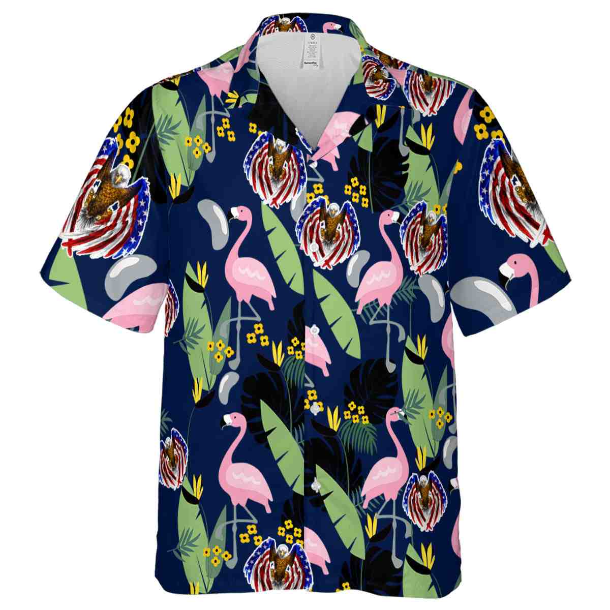 Patriotic Pink Flamingo Hawaiian Shirt Fashion forward Patriotic Pink Flamingo Hawaiian Shirt Fashion forward