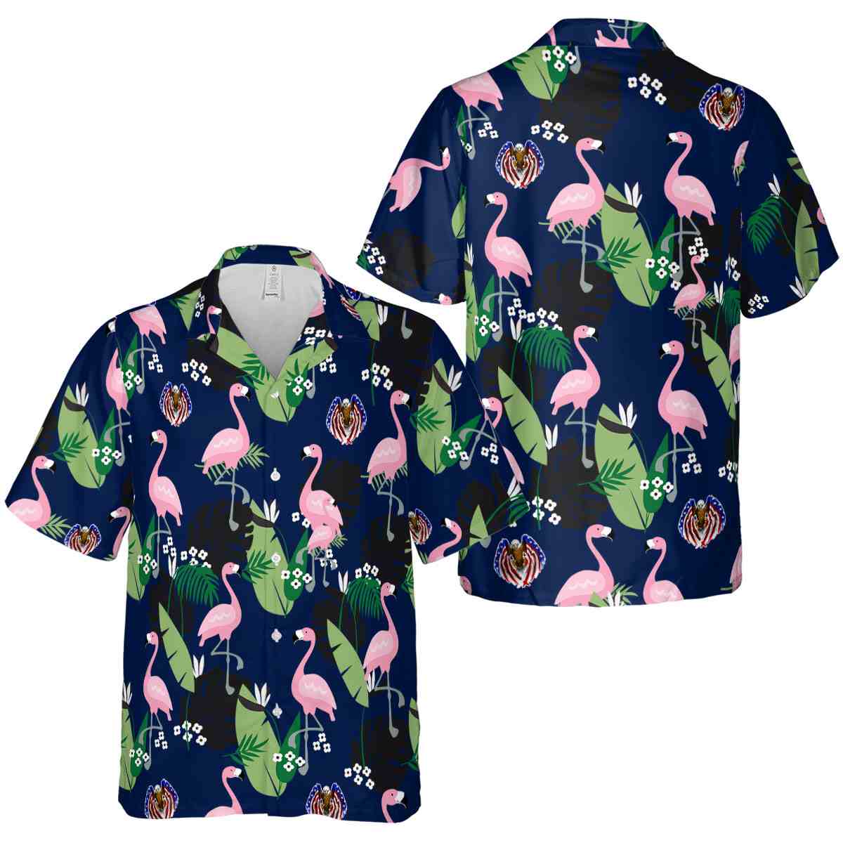 Patriotic Tropical Flamingo Hawaiian Shirt Premium grade Patriotic Tropical Flamingo Hawaiian Shirt Premium grade
