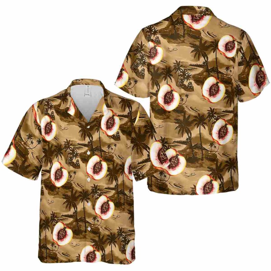 Peach Island Beach Hawaiian Shirt Premium grade