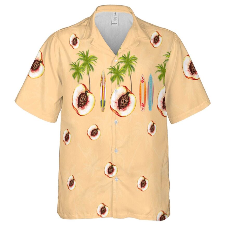 Peach Island Theme Hawaiian Shirt Fashion forward