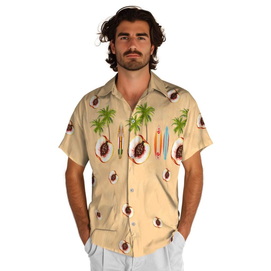Peach Island Theme Hawaiian Shirt New Arrival