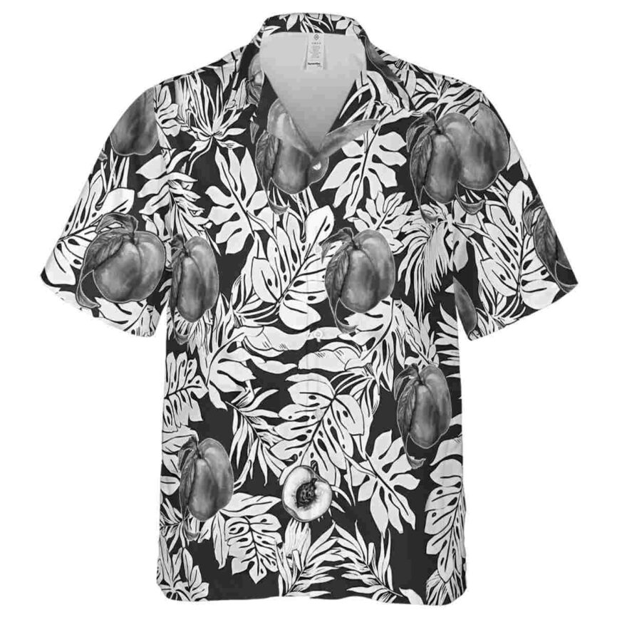 Peach Monstera Foliage Hawaiian Shirt Fashion forward