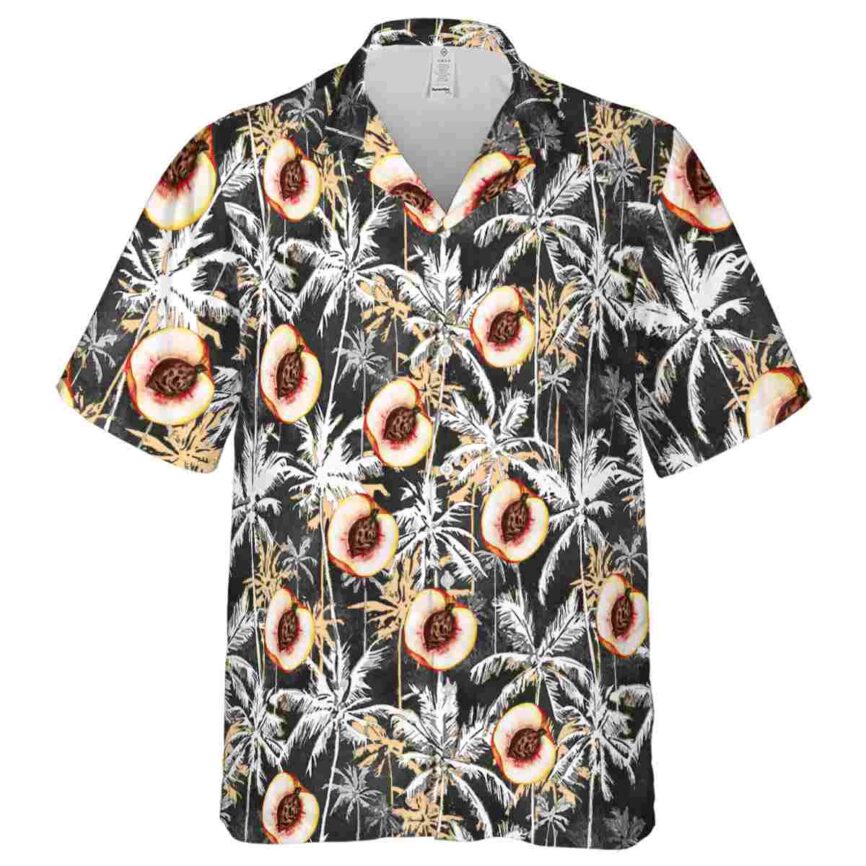 Peach Palm Themed Hawaiian Shirt Fashion forward