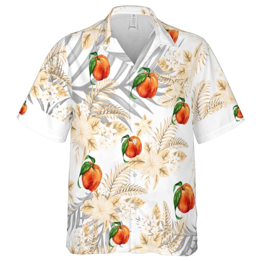 Peach Tropical Blossom Hawaiian Shirt Fashion forward