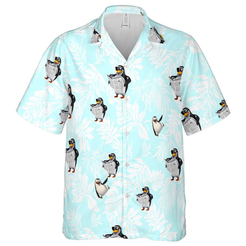 Penguin Bold Foliage Hawaiian Shirt Fashion forward