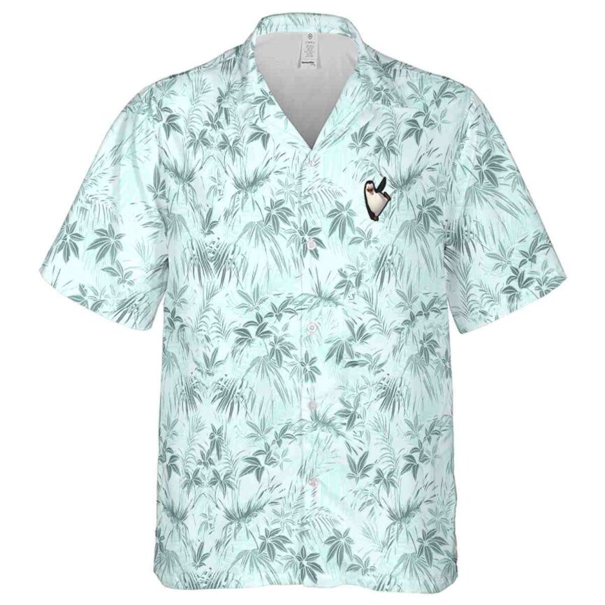 Penguin Foliage Print Hawaiian Shirt Fashion forward