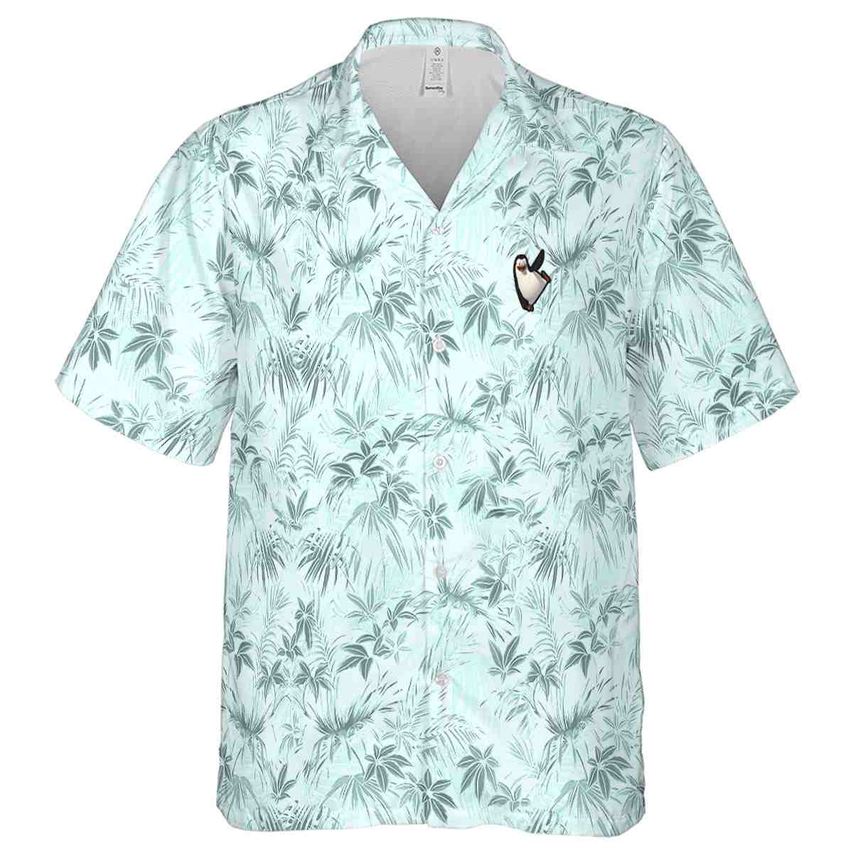 Penguin Foliage Print Hawaiian Shirt Fashion forward Penguin Foliage Print Hawaiian Shirt Fashion forward