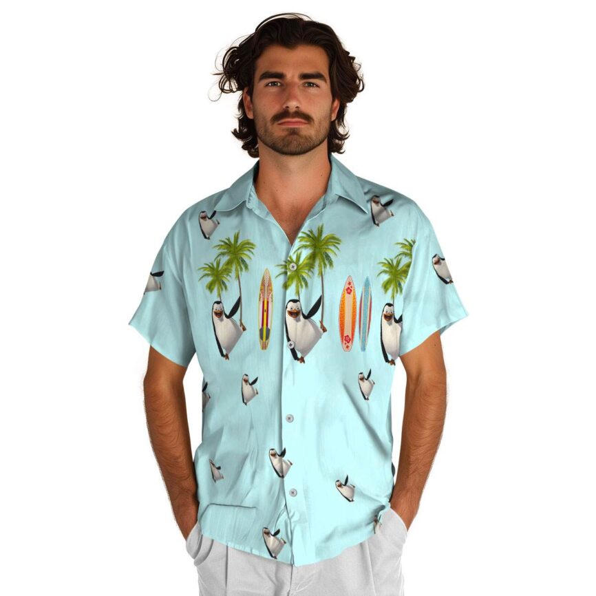 Penguin Island Theme Hawaiian Shirt New Arrival