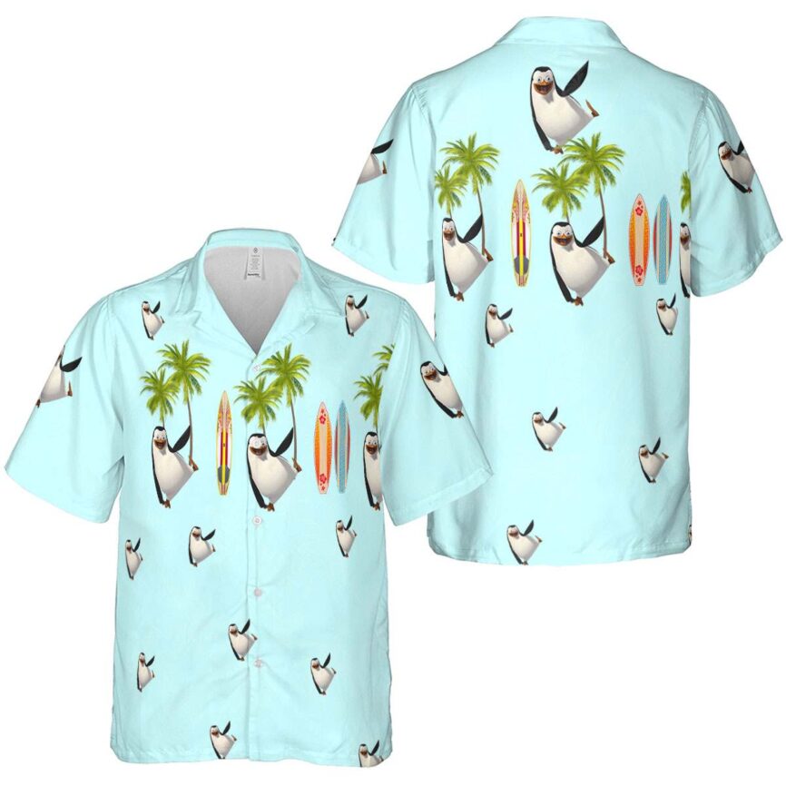 Penguin Island Theme Hawaiian Shirt Premium grade