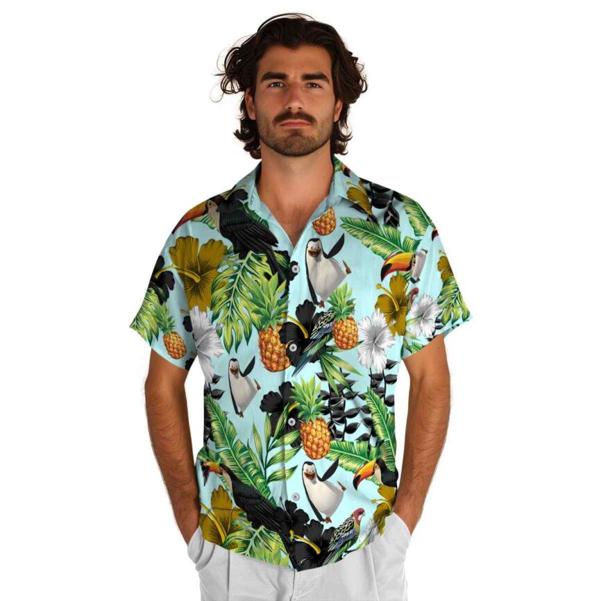 Penguin Leafy Toucan Hawaiian Shirt New Arrival
