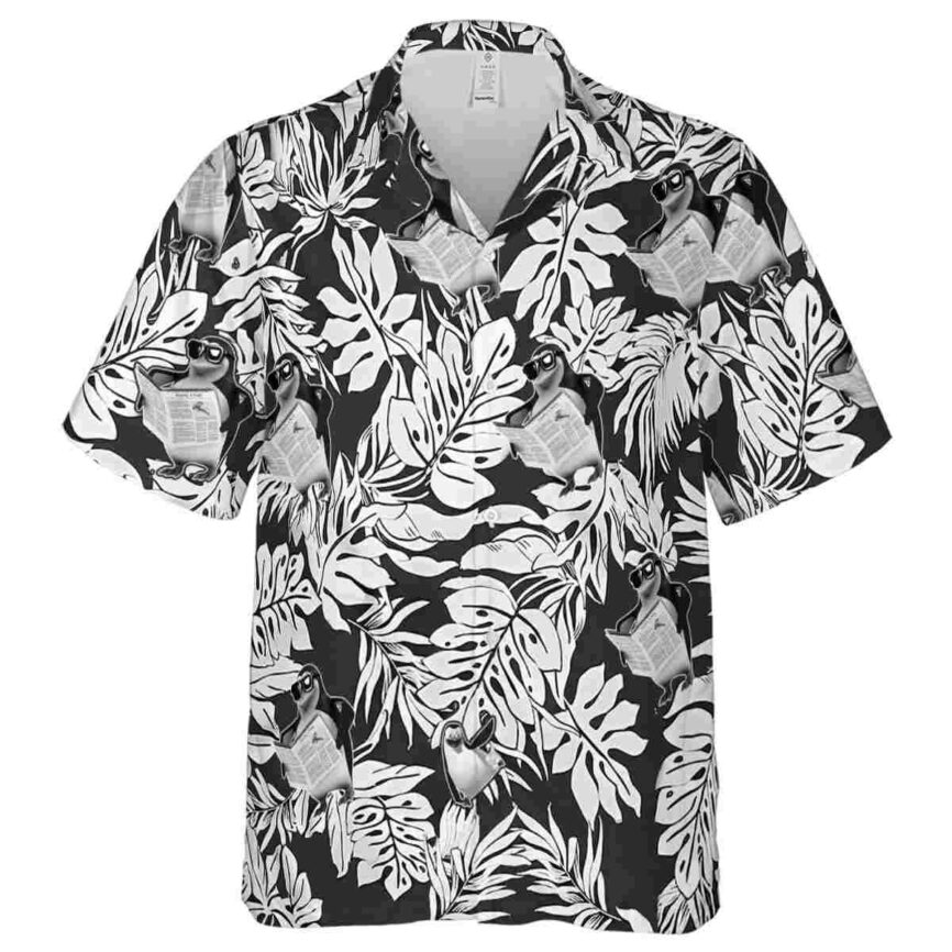 Penguin Monstera Foliage Hawaiian Shirt Fashion forward