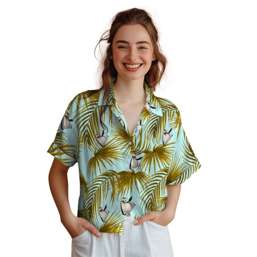 Penguin Palm Frond Hawaiian Shirt Top rated
